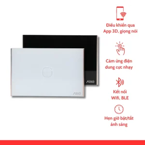 Công tắc cảm ứng thông minh BLE 1 nút Chữ Nhật 1