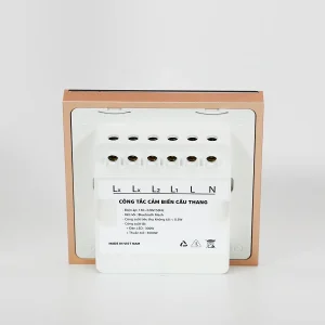 Công tắc cảm ứng cầu thang tích hợp cảm biến thông minh BLE Vuông 5